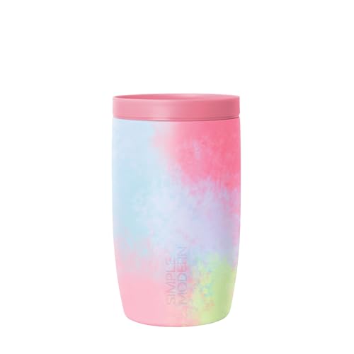 Image of Simple Modern Travel Coffee Mug Tumbler with 360 Lid | Ceramic-Lined Insulated Stainless Steel Cold Brew Iced Coffee Cup Thermos | Gift for Women Men Her Him | Voyager Signature | 12oz | Kaleidoscope