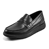 Rockport Men's Liam Penny Loafer, Black Leather, 13