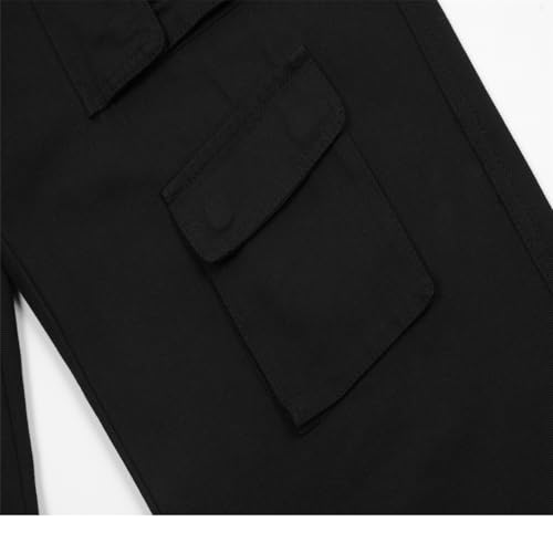 Men's Pants Workwear Loose Straight Leg Casual Multi-Pocket Trousers4