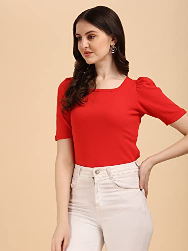 Image of Wedani Women's Solid Regular Fit Blouse