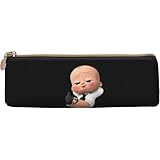 3ボス・ベイビー レザー 三角ペンケース 軽量 鉛筆ボックス 子ども 大容量 筆箱 収納ボックス 文房具ポーチ ペンポーチ 学生 通勤通学 多機能ポーチ 学校 アニメ 人気 誕生日 プレゼント