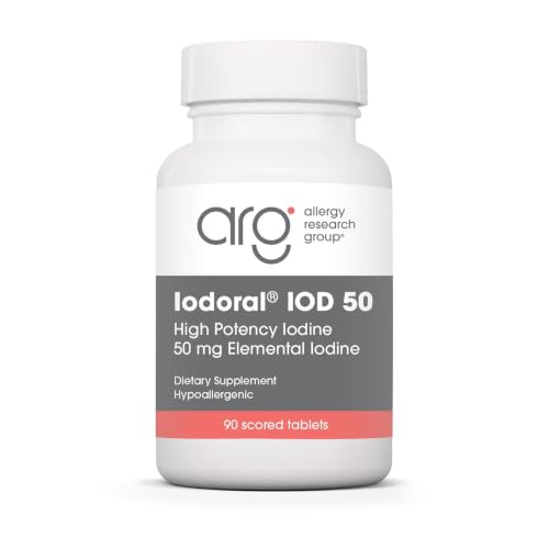 Optimox Iodoral 50 mg - Iodine & Potassium Iodide Supplement for Thyroid & Immune System Support- Non-GMO & Gluten-Free - 90 Servings - 90 Count