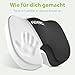 feela.® Orthopädisches Autositzkissen [3 Härtegrade] TESTSIEGER – Keilkissen für Autos – Besserer Sitzkomfort und Entlastung des Steißbeins – Autositz-Sitzerhöhung, Fahrersitzkissen (Medium)