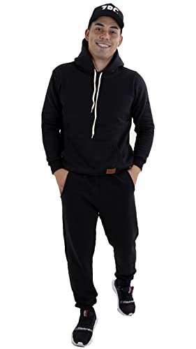 Kit 3 Calças Moletom Masculina Jogger Slim Academia By Zaroc (G, Preto/Cinza/Azul-Marinho)