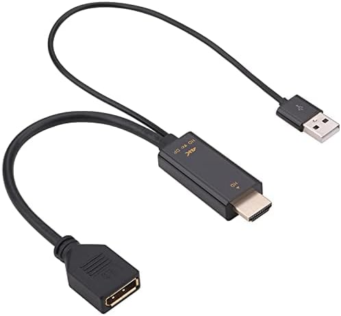 RGBS HD TO DP Cable HDMI-compatible + USB 2.0 Male to DP Female Adapter Cable 4K/60Hz Output Adapter Cable For Desktop/Laptop Computers