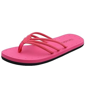 Harssidanzar Dames Flip Flops Zomer Strand String Sandalen Licht met Boogsteun KL221EU