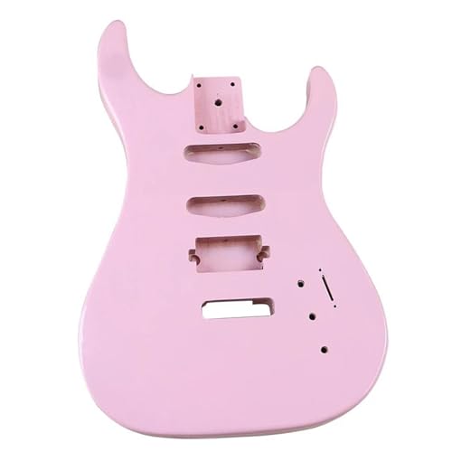 ギターキット エレキギター本体DIYアクセサリープロ仕様の楽器交換キット(Pink)