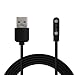 Produktbild OcioDual 55cm USB Magnetisches Ladekabel Schwarz Kompatibel mit Smartwatch Agptek LW11, K10/K11, Ticwatch CXB01/GTX Fitness, Yamay SW022, Xiaomi Mi Imilab KW66, Haylou Solar LS05/RT LS05S