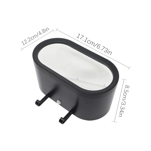 Llaves de garaje organizadas en soporte infinity con espejo de pared LED 6
