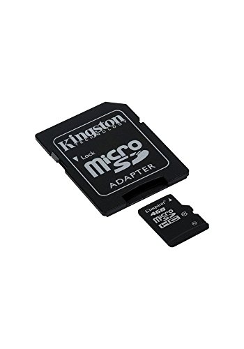 Kingston 4 GB microSDHC Class 10 UHS-1 Memory Card with Adapter (SDC10/4GB)