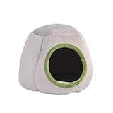 Hamster Chaud lit de Cochon d'Inde, Petit Animal de Compagnie en Peluche à corniche de Cochon de cobaye, Hamster d'hiver cachette de Hamster Maison d'hiver Maison pour Lapins