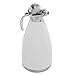 2.0L White Stainless Steel Double Wall Vacuum Insulated Thermal Carafe/Hot Coffee & Tea Serving Pitcher