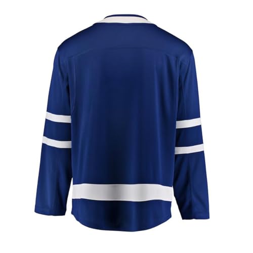 La Mejor Selección de Ropa de Hockey sobre hierba para Hombre más recomendados. 49 playera de hockey Matthews para hombre, manga larga cosida, Azul 00, Small