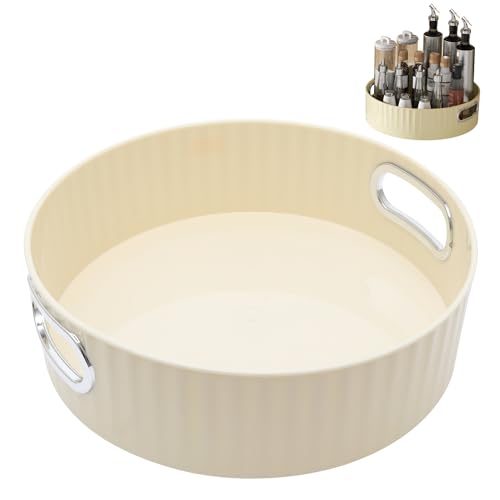 MAIXINNEW Plato Giratorio para Condimentos Organizador Cocina 22cm, Bandeja Giratoria Organizador Nevera Multifuncional, Lazy Susan Giratorio Platos para Especias Frutas Maquillaje
