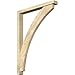 Ekena Millwork BKT0402X32X44THR05RDF Thorton Block Rough Sawn Bracket w/Offset Brace, Douglas Fir
