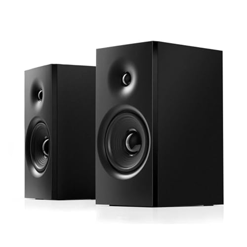 VejiA Estantería Multimedia Computadora de Escritorio Subwoofer BT 5.0 Altavoz Activo de Madera 100-240V 50/60Hz 25W