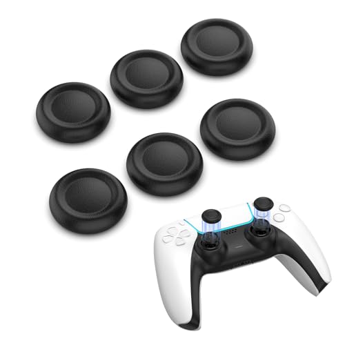 Joystick Replacement Cap Thumb Grips for PS5/PS4 Controller, IINE PS5/PS4 Controller Button Stick Covers, 3D Analog Cap Skin Replacement Part Repair Accessories, 6 PCS