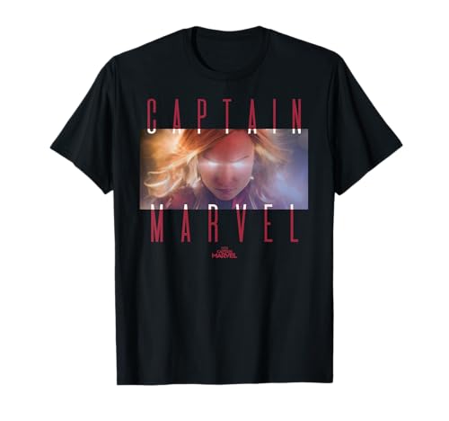 T-shirt Captain Marvel Eyes Poster pour fan de comics Marvel