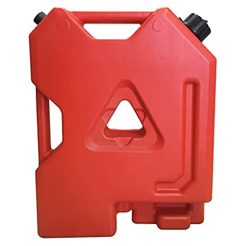 CStern Fuel Tank 7.6L Plastic Jerry Can for Fuel Petrol Diesel Off-Road ATV Red Cover