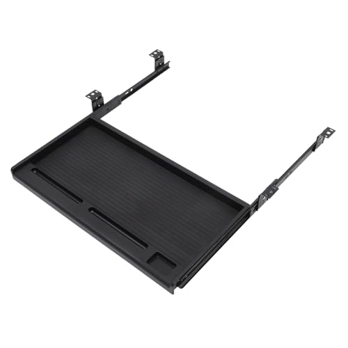 Homoyoyo Vassoio Tastiera Estraibile Sotto Scrivania con Guide Scorrevoli Supporto Ergonomico e Resistente per Organizzazione Scrivania e Digitazione Confortevole