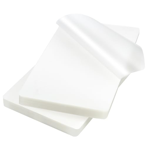 200 Stück Foto Heiß Laminierfolien,15.9 x 11 cm Transparent Laminierbeutel Folie Fotoschutzfolien für versiegelte Foto Karte Unterlagen Visitenkarten Laminierblätter für Laminiergerät