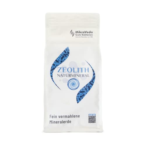 MikroVeda Clinoptilolite zéolite 1,5 kg, poudre de zéolite 100 % pure comme filtre à eau et bain de base, poudre filtrante et bain minéral Cover