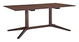 Zuo Modern Dining Table Walnut Carthage