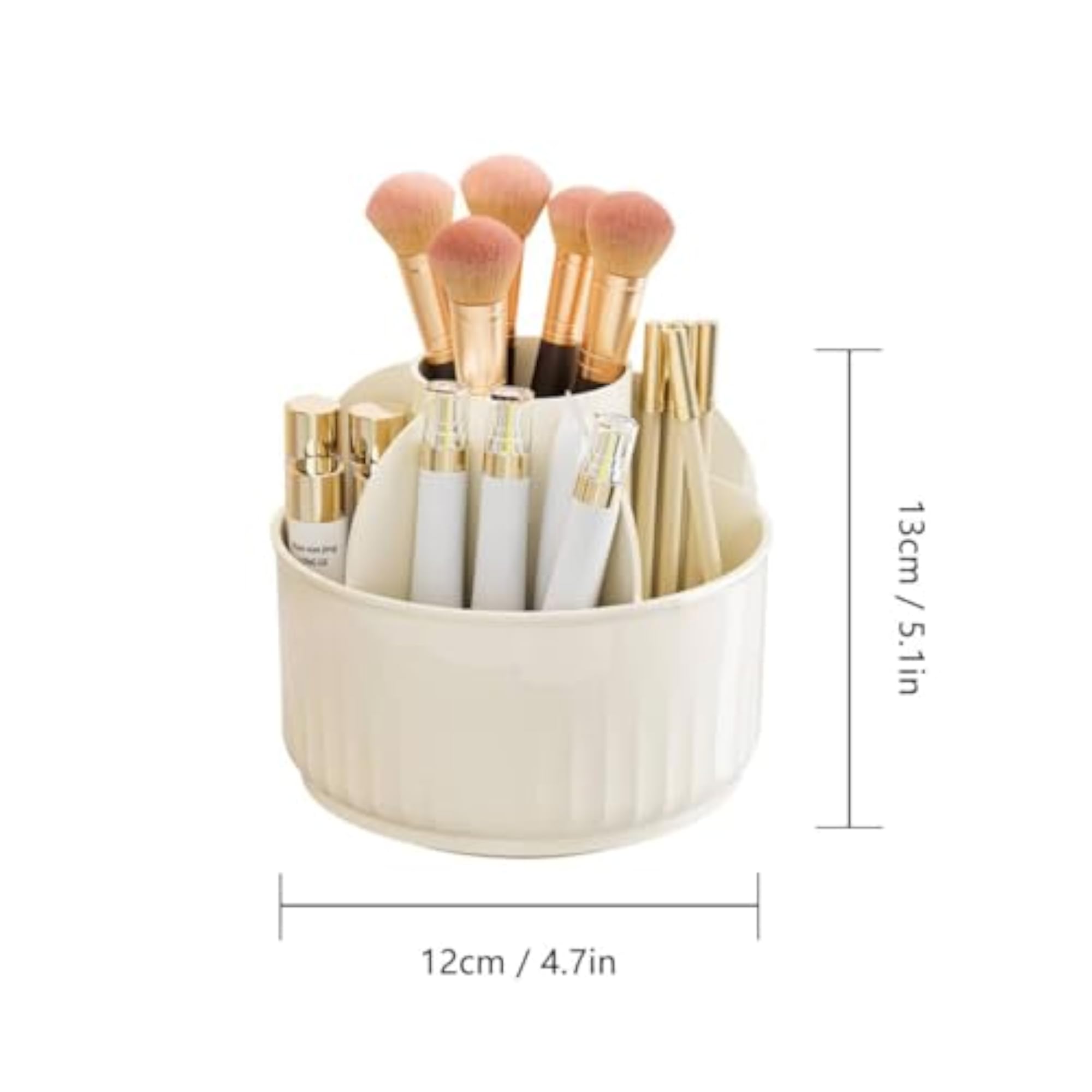 360 Rotating Large Capacity Makeup Brush Holder