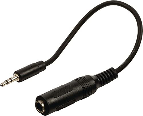 CABLEPELADO Câble audio stéréo Jack 6,35 mm femelle vers Jack 3,5 mm mâle | Convertisseur audio | stéréo | PVC | Convient pour smartphone, tablette,...