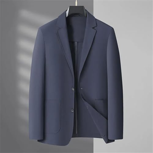 Men's Thin Suit Jacket Classic Slim Business Casual Blazer Wedding Social Formal Single-Breasted Coat2