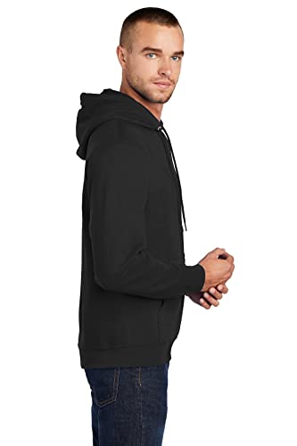 Custom logo Embroidered Men's Core Fleece Pullover Hooded Sweatshirt, Poly Cotton Fleece Hoodie3