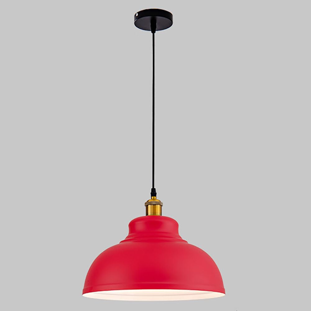 FZQSXAZU Chandelier Kitchen Pendant hts Over Island Vintage Dome hting Fixtures Hanging Ceiling Lamp Retro Industrial E27 Single