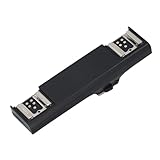 EBTOOLS Dual Hot Shoe Splitter, Kamera Dual Speedlite Flash Mount Trigger Bracket, ABS + PC Dual Extension Bracket, Schwarz 11 X 3 X 2,4 cm(Für Canon)