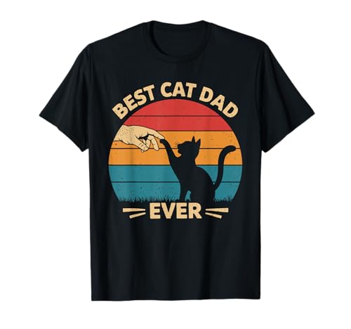 Best Cat Dad Retro Shirt