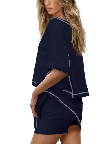 Panadila Womens Workout Set 2 Piece Outfits Skirt Set Matching Sets Crop Tops and Skirt with Shorts Sets with Pockets3