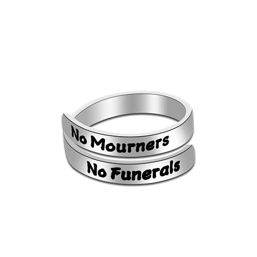 FAADBUK Six of Crows Inspired Gift No Mourners No Funerals Crooked Kingdom Gift Bookish Gift Book Lover Gift