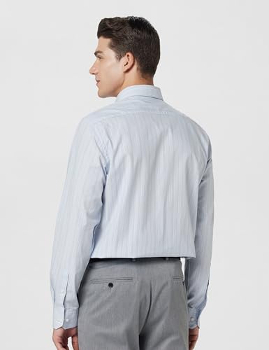 Image of Arrow Men Slim fit Cotton Striped Long Sleeves Cutaway Collar Shirt