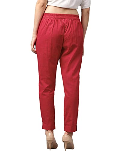 Image of Cotton Wear Casual Regular Fit Elastic Waist Double Side Pocket Trouser