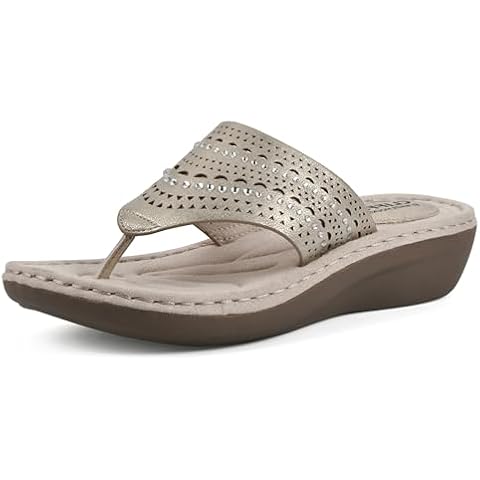 CLIFFS BY WHITE MOUNTAIN Women's Comate Wedge Flip-Flop Cover
