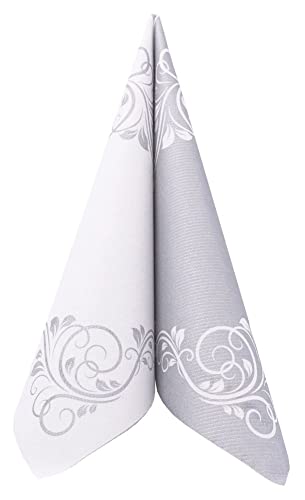 APARTina Servietten Ornamente 40x40 cm stoffähnlich Airlaid,...