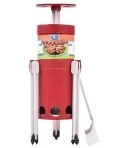 Maquina De Nhoque Com Suporte + Descascador Boleador (Vermelho)