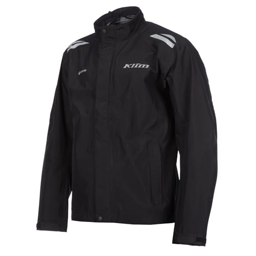 KLIM Men's Forecast Jacket Waterproof Gore-Tex Overshell - Large - Black