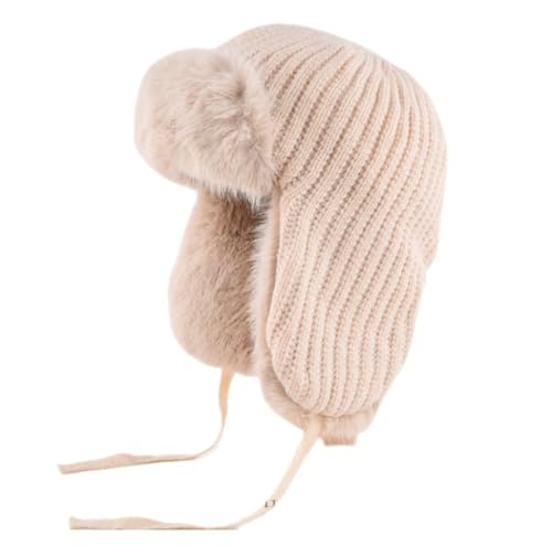 Chapeau Lei Feng femme doublé polaire coupe-vent hiver