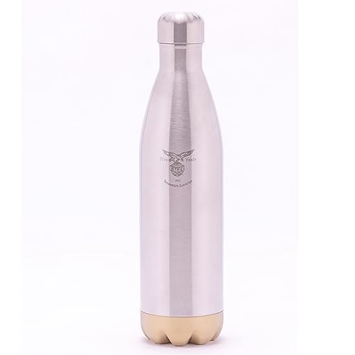 Image of Eagle Primo Stainless Steel Vacuum Double Wall Hot & Cold Water Bottle for Office Home 1000 ml Flask (Pack of 1, Gold, Steel)