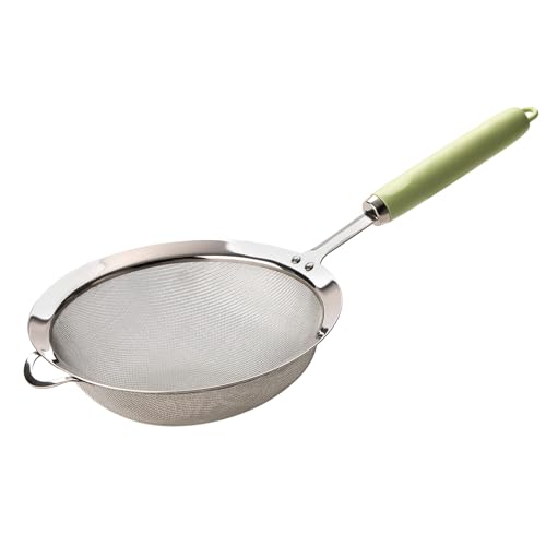 YENXIKU Stainless Steel Strainers Fine Mesh Sieve, Sifter for Baking, Metal Strainer, small Strainers and Colanders for Kitchen, Efficient Mesh Strainer, Durable Fine Mesh Strainer (DIA 7.1