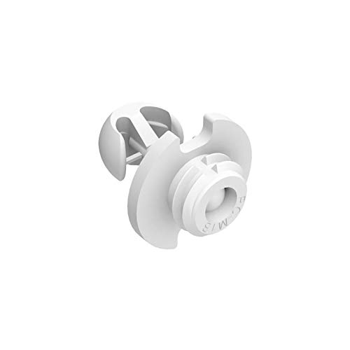 Clip mâle 5kg autotaraudeur pc-​m1b - Décor : Blanc - Charge : 5 kg - Matériau : Plastique - Fixation : A encastrer - Hauteur : 23 mm - Diamètre perçage : 10 mm - FASTMOUNT