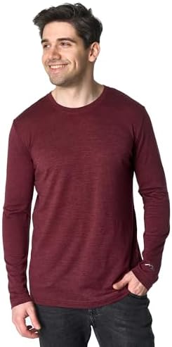 Merino.tech 100% Merino Shirt Herren Langarm 3 Kragenformen Outdoor Alltag | Henley Shirt mit Knopfleiste, Rundhals, V-Ausschnitt kratzfrei, für Casual und Büro, Geruchshemmend, Fe