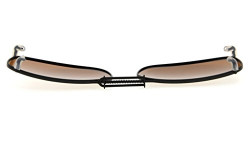 Eyekepper Metal Frame Rim Polarized Lens Clip On Sunglasses 2" x1 1/8"4