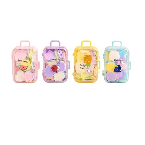 kawaii paper soap sheets – cute portable mini hand wash soap for travel, school & daily use | pocket size fruity soap flakes