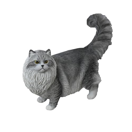 JXK ラグドール猫フィギュア レジン製猫の置物 机の装飾用フィギュア 耐久性のあるポリレジン製 細部までこだわったデザイン 猫好きへのギフト